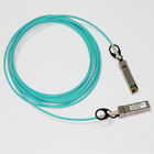 Multimode OM3 QSFP+ Active Optical Cable / PVC 40gb Breakout Cable Blue